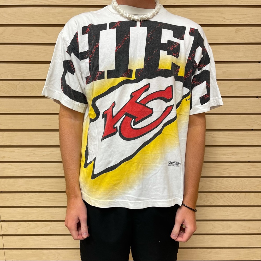 Kansas City Chiefs Men’s Short Sleeve Tee - White/Red/Yellow